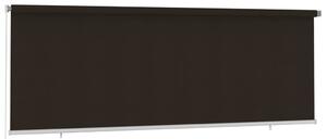 Roleta zewnętrzna, 400x140 cm, brązowa, HDPE