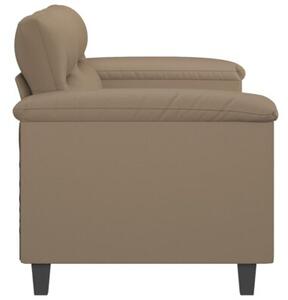 Sofa, 2-osobowa kolor cappuccino, 140 cm, sztuczna skÃ³ra