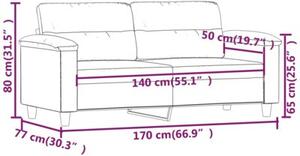 Sofa, 2-osobowa kolor cappuccino, 140 cm, sztuczna skÃ³ra