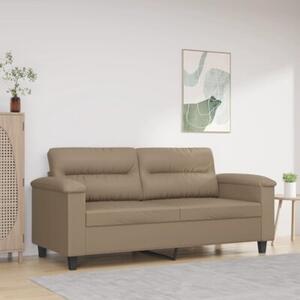 Sofa, 2-osobowa kolor cappuccino, 140 cm, sztuczna skÃ³ra