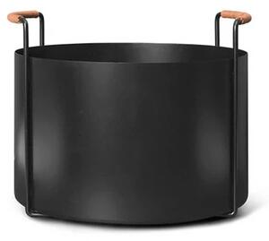 Ferm LIVING - Port Firewood Bucket Czarna