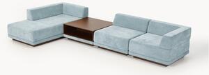 Narożna sofa modułowa ze stolikiem kawowym Colin (4-osobowa)
