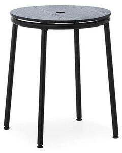 Normann Copenhagen - Circa Stołek H45 Black Steel/Black Oak
