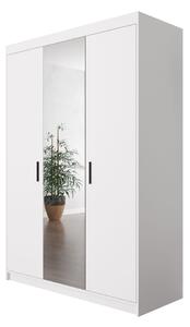 Szafa Essa 3D z lustrem, biała - drzwi uchylne