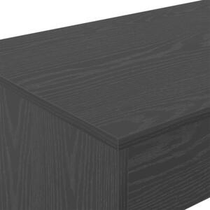 Nowoczesne biurko łóżkowe w minimalistycznym stylu - czarny dąb