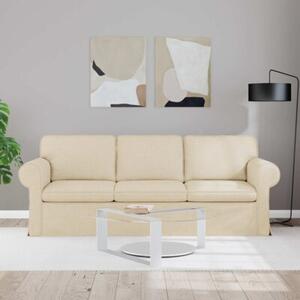 ModuÅowa kanapa w minimalistycznym stylu kremowa z metalowÄ ramÄ