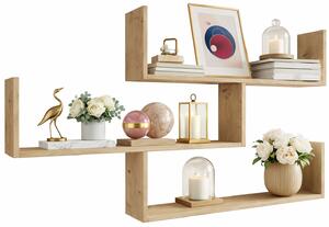 Wisząca Półka Na Książki Dąb Artisan 110X28X214 T9-W53