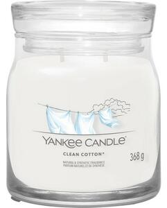 Yankee Candle świeczka zapachowa Signature w szkle średnia Clean Cotton, 368 g