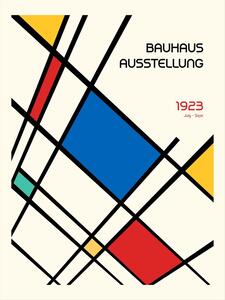 Ilustracja Bauhaus Geometric Design Retro, Retrodrome