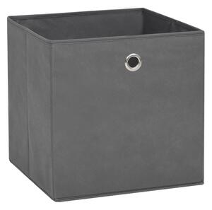 Pudełka z włókniny, 4 szt. 28x28x28 cm, szare