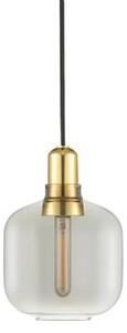 Normann Copenhagen - Amp Lampa Wisząca Small Przydymiona/Mosiądz