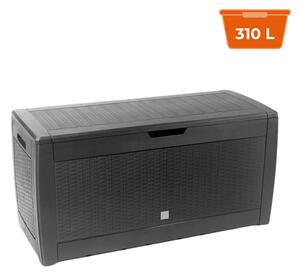 Prosperplast Skrzynia do przechowywania RATO, 310L, 119x48x60cm, antracytowa