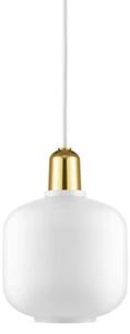 Normann Copenhagen - Amp Lampa Wisząca Small Biała/Mosiądz