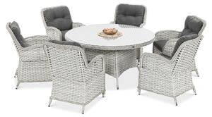 Meble z technorattanu BARCELONA Melange White