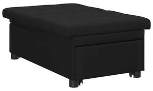 Nowoczesna rozkÅadana sofa z tkaniny w kolorze czarnym
