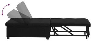 Nowoczesna rozkÅadana sofa z tkaniny w kolorze czarnym