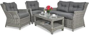Meble z technorattanu TRIVENTO 2 Stone Grey