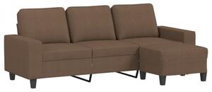 Sofa 3-osobowa z podnÃ³Å¼kiem, brÄ zowy, 180 cm, tkaninÄ