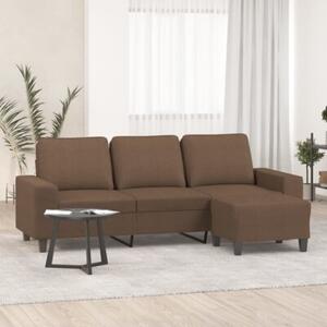 Sofa 3-osobowa z podnÃ³Å¼kiem, brÄ zowy, 180 cm, tkaninÄ