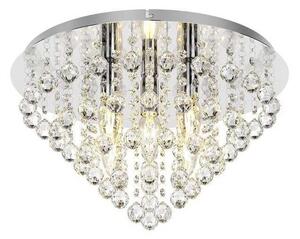 Lindby - Annica Round Lampa Sufitowa Chrome/Clear
