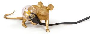 SELETTI - Mouse Lamp Lop Lying Down Lampa Stołowa Złota