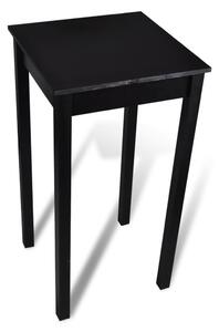 Stolik barowy z MDF, czarny, 55 x 55 x 107 cm