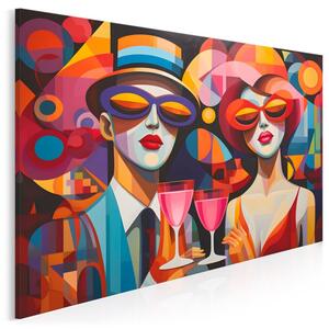 Hipsterski bal - nowoczesny obraz na płótnie - 120x80 cm