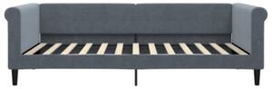Sofa z materacem do spania, ciemnoszara, 100x200 cm, aksamit