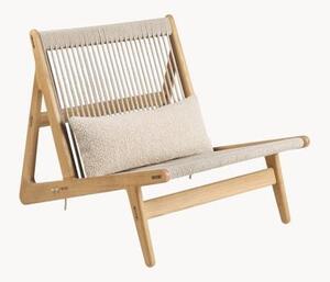 Fotel wypoczynkowy z drewna dębowego MR01 Initial