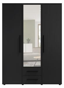Szafa z lustrem SZ3D2SZ MAXIONE czarny mat