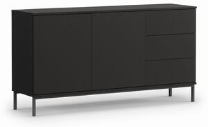 Komoda K2D3SZ QUERTY czarny mat