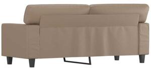 Sofa, 2-osobowa kolor cappuccino, 140 cm, sztuczna skÃ³ra