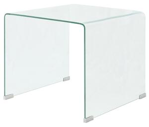 Stolik kawowy, szkło hartowane 49,5x50x45 cm