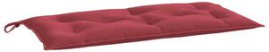 Poduszka na ławkę ogrodową, winna czerwień 110x50x7 cm, tkanina