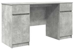 Biurko betonowy szary 140 x 49 x 76 cm materiaÅ drewnopochodny