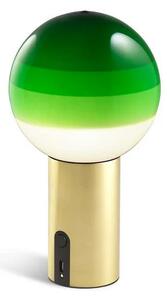 MARSET - Dipping Light Portable Lampa Stołowa Green/Brushed Brass