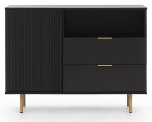 Komoda K1D2SZ NUBIA czarny mat