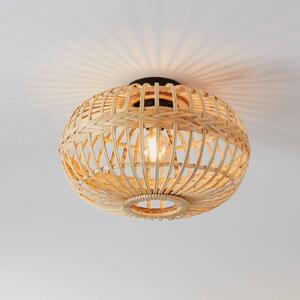 EGLO Lampa sufitowa Amsfield z bambusa, owal