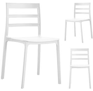Krzesło plastikowe ELBA białe