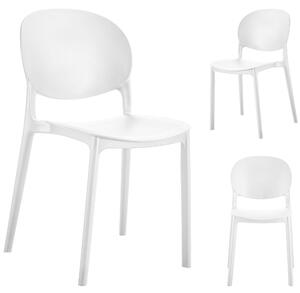 Krzesło plastikowe RAWA białe