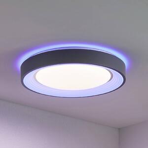 Lampa sufitowa LED Lindum Lindby, możliwość ściemniania, aluminiowy / szary / cynkowy, salon / jadalnia, metal, nowoczesny