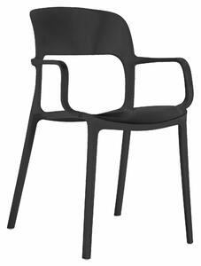 Plastikowe krzesło SAHA czarne
