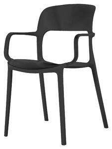 Plastikowe krzesło SAHA czarne