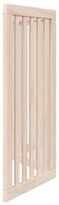 Bramka dla psa składana 3 panele 150 cm drewno topolowe