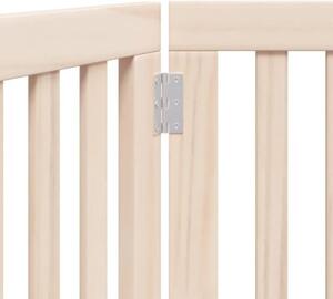 Bramka dla psa składana 3 panele 150 cm drewno topolowe