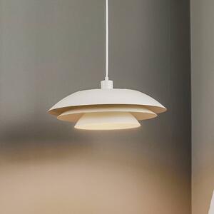 Dyberg Larsen Lampa wisząca DL45, możliwość ściemniania, biały / opal, salon / jadalnia, metal, skandynawski