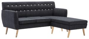 Sofa z kształcie litery L, materiałowa, 171,5 x 138 x 81,5 cm