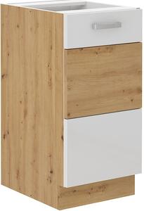 Szafka kuchenna dolna ARTISAN HG 40 D 1F Biały/Dąb Artisan