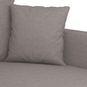 Sofa 2-osobowa, kolor taupe, 140 cm, tapicerowana tkaninÄ