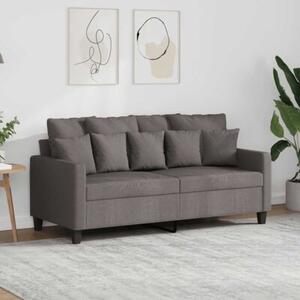 Sofa 2-osobowa, kolor taupe, 140 cm, tapicerowana tkaninÄ